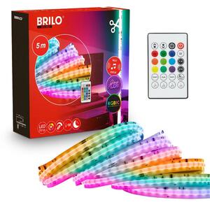 Striscia LED COB, striscia LED, barra luminosa, dimmerabile, con telecomando, RGBIC, bianco caldo
