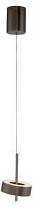 Lampadario a LED Pilot Q-ROTATE marrone 9W Tonalità di bianco 440 lm metallo dim.: 190x14x14 cm IP20 Paul Neuhaus