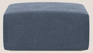 Nettuno modulo pouf in morbido tessuto bouclè T07 blu