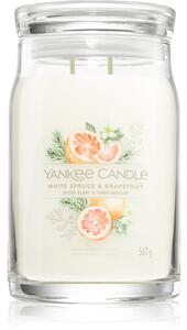 Yankee Candle White Spruce & Grapefruit candela profumata 567 g