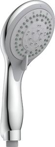 Eisl, soffione manuale BIOLUX, con 5 funzioni, soffione doccia, doccetta, soffione cromato