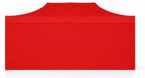 Gazebo pieghevole 3x6m ALU Standard con 4 pareti laterali chiuse - Rosso