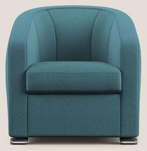Cloe Poltroncina in tessuto smacchiabile con acqua QuickClean T08 azzu