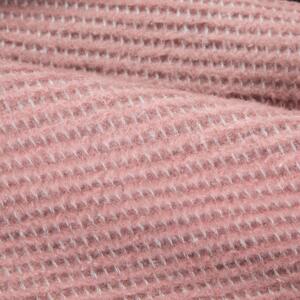 Coperta di alta qualità di colore rosa con struttura a cialde Larghezza: 150 cm | Lunghezza: 200 cm
