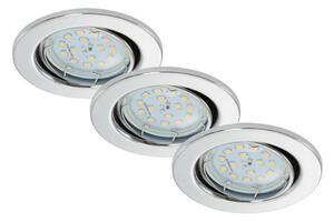 Briloner 7220-038 - PACK 3x Lampada LED da incasso per bagni FIT 1xGU10/5W/230V