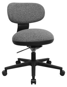 Sedia girevole ergonomica con meccanismo 3D, regolabile in altezza, grigio/nero