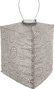 LUMIZ Lanterna solare Paisley Triangle - 28 cm - Light Taupe
