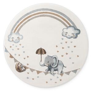 Tappeto per bambini crema ø160 cm Walk like an Elephant Rainbow - Villeroy&Boch
