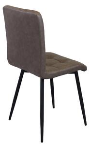 ROSA - sedia imbottita per sala da pranzo in ecopelle cm 47,5 x 59 x 81 h