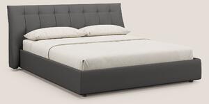 Clizia letto imbottito di design con vano contenitore in ecopelle impe