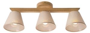 Plafoniera ANTONIO 3xE14/40W/230V rovere