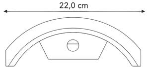 Brilagi - Lampada da parete LED esterna con sensore ARCELO LED/8W/230V IP54