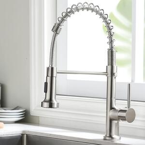 Rubinetto da cucina estraibile con funzione spray a due getti