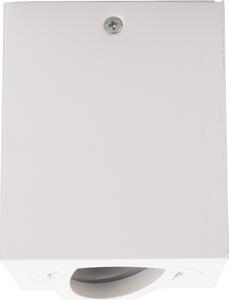 Faretto a incasso LED orientabile, modello Genius 663, quadrato, colore bianco