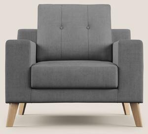 Danish poltroncina in tessuto morbido impermeabile T02 grigio