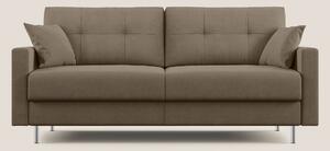 Megan divano letto matrimoniale in microfibra smacchiabile T11 marrone
