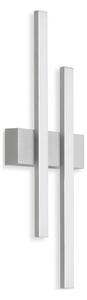 Telefunken - Applique LED da esterno 2xLED/4W/230V IP44, argento