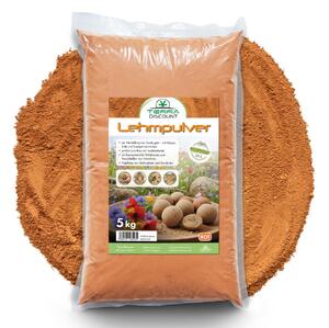 Terra Discount Argilla in polvere Canyonrot 5 kg – Argilla naturale per rifugi per insetti, casette per uccelli, palline di semi, nidi di rondine e progetti naturalistici