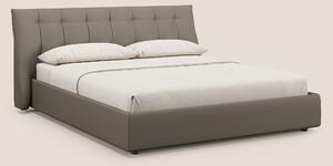 Clizia letto imbottito di design con vano contenitore in ecopelle impe