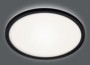 Plafoniera a LED BLULAXA, 18 W, 3000 K, 2200 lm, bianco caldo, IP20, nera
