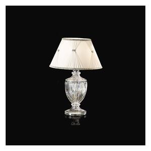 Abat-jour classica lampadari bartalini charlotte 1001 ltp e14 led cristallo seta lampada tavolo - Lampadari Bartalini