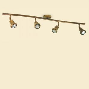 Plafoniera classica lampadari bartalini tilly tr4 gu10 led ottone trave faretti orientabili - Lampadari Bartalini