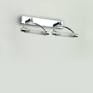 Applique moderno lampadari bartalini luna a2 r7s led metallo vetro lampada parete soffitto - Lampadari Bartalini