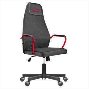 Sedia da gaming, ergonomica, regolabile in altezza, colore rosso, capacità massima di 110 kg