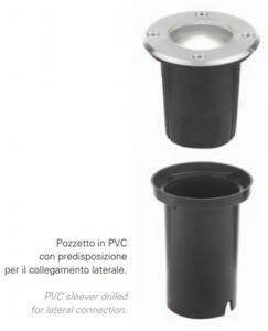 Faretto incasso led moderno pan international king est001 gu10 tondo calpestabile esterno ip67 - Pan International