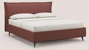 Hans letto contenitore imbottito minimal in tessuto simil cotone imper
