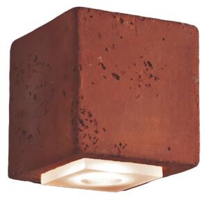 Applique toscot smith p121c 95° led 1.7w ip65 3000°k lampada parete cubo monoemissione rustica grezza esterni - Toscot