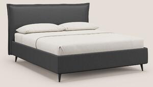 Hans letto contenitore imbottito minimal in tessuto simil cotone imper