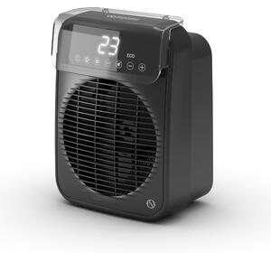 Stufa elettrica con ventola, 2000 W, display touch, grado di protezione IP21, modalità eco, portata d'aria 60 m³