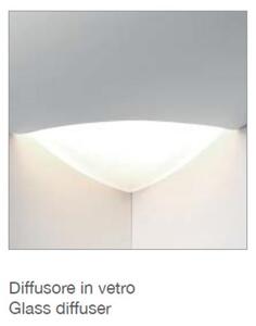 Applique angolare gesso belfiore 9010 laila angle 7949.42 e27 led lampada parete - Belfiore - 9010