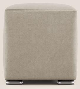 Cube pouf in tessuto morbido impermeabile T02 beige