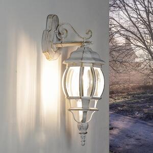 Lampada da esterno rustica da parete in oro bianco E27 IP44 lanterna da parete casa giardino