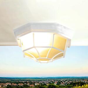 Lampada da esterno rustica a soffitto bianco E27