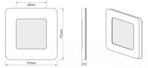 LDST DI-01-CB-BZ9 - Illuminazione LED per scale DIANA 9xLED/1,2W/230V nero lucido