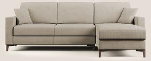 Kafka divano letto angolare in morbido tessuto impermeabile T02 beige