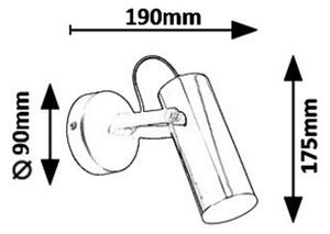 Rabalux 6428 - Luce Spot da parete a LED RAVEN LED/5W/230V