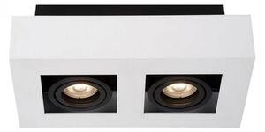 ITALUX IT8001S2-WH/BK - Plafoniera CASEMIRO 2xGU10/50W/230V
