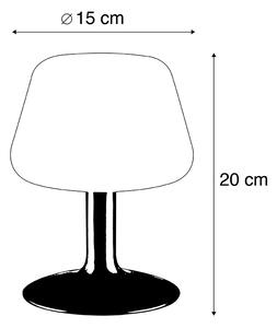 Lampada da tavolo acciaio LED dimmer tattile 3 livelli - TILLY