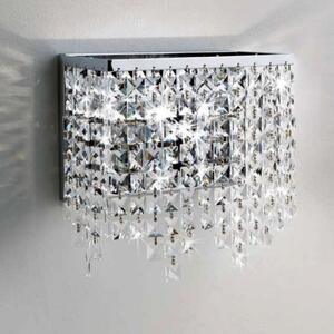 Appliques illuminando messico ap 2 e27 led lampada parete cristallo quadrati moderno classico interno - Illuminando