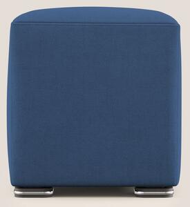 Cube pouf in tessuto morbido impermeabile T02 blu