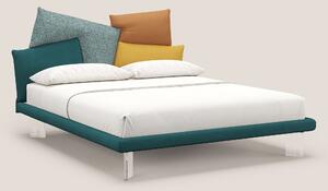 Rebus letto imbottito dal design moderno con piedi trasparenti in plex