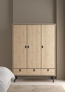 Comò da camera - RY - Rovere Jackson Hickory - 3 ante - 3 cassetti - 150,2 x 60,1 x 200,4 cm