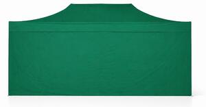 Gazebo pieghevole 4x8m ALU Premium con 4 pareti laterali chiuse - Verde