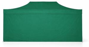 Gazebo pieghevole 4x6m ALU Premium con 4 pareti laterali chiuse - Verde