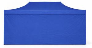 Gazebo pieghevole 4x8m ALU Premium con 4 pareti laterali chiuse - Blu