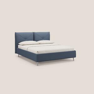 Adone letto imbottito contenitore a doppia pannellatura in bouclet imp